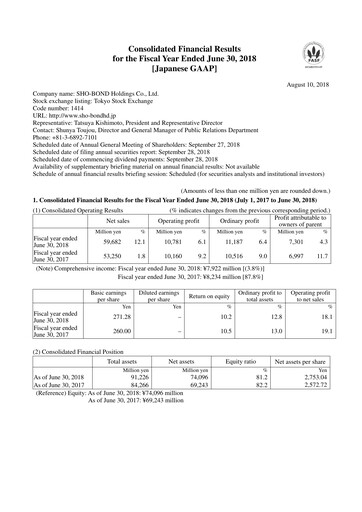 Thumbnail SHO-BOND Holdings Financial Statement fy2018