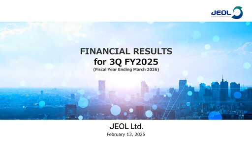 Thumbnail JEOL Ltd. Quarterly Report 2025-q3