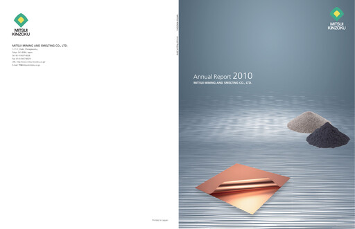 Miniature Mitsui Mining & Smelting Rapport annuel 2010