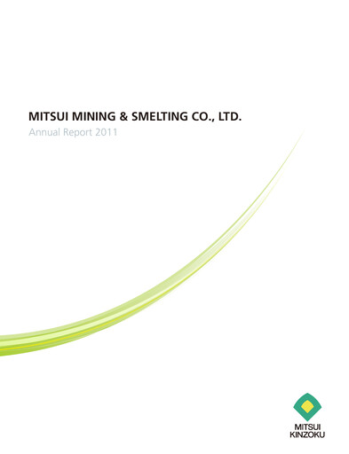 Miniature Mitsui Mining & Smelting Rapport annuel 2011