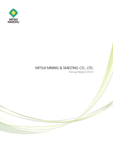Miniature Mitsui Mining & Smelting Rapport annuel 2013