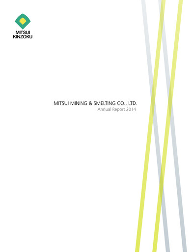 Miniature Mitsui Mining & Smelting Rapport annuel 2014