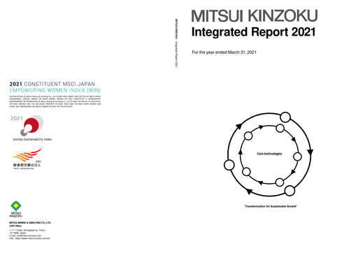 Miniature Mitsui Mining & Smelting Rapport annuel 2021