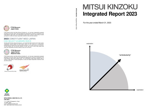 Miniature Mitsui Mining & Smelting Rapport annuel 2023