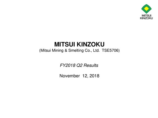 Thumbnail Mitsui Mining & Smelting Quarterly Report 2018-q2