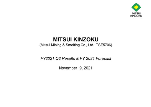 Thumbnail Mitsui Mining & Smelting Quarterly Report 2021-q2