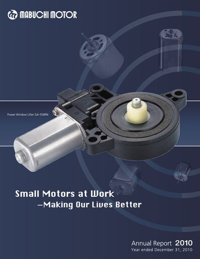 Vorschaubild Mabuchi Motor Jahresbericht 2010