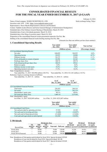 Vorschaubild Mabuchi Motor Finanzmitteilung 2017