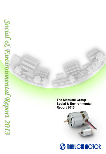 Thumbnail Mabuchi Motor Sustainability Report 2013