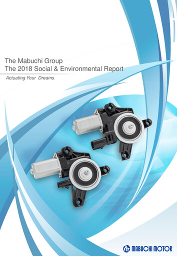Thumbnail Mabuchi Motor Sustainability Report 2018