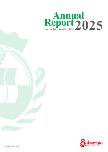 Vorschaubild Saizeriya Jahresbericht 2025