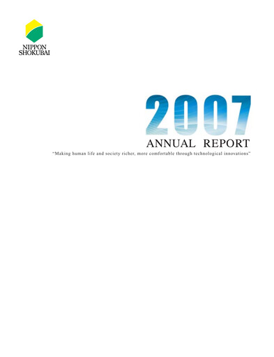 Thumbnail Nippon Shokubai Annual Report 2007
