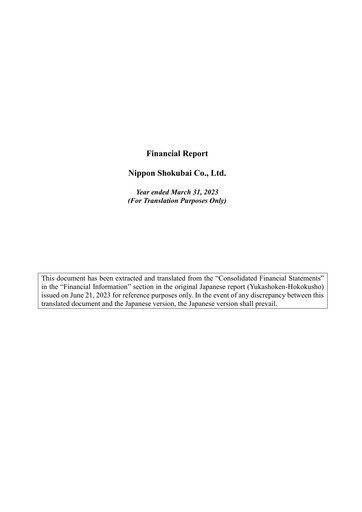 Thumbnail Nippon Shokubai Financial Statement fy2022