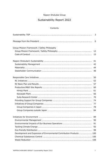 Thumbnail Nippon Shokubai Sustainability Report 2022