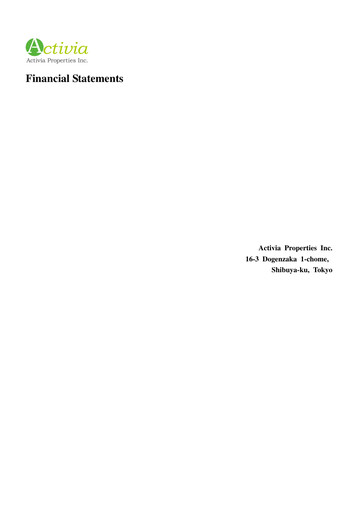 Thumbnail Activia Properties Financial Statement 2012-2014