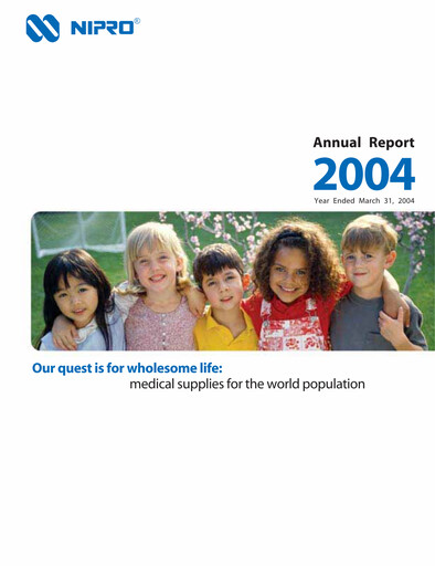 Thumbnail Nipro Corporation Annual Report 2004