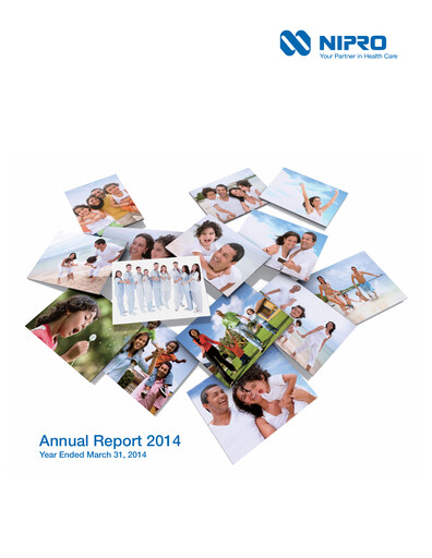 Thumbnail Nipro Corporation Annual Report 2014