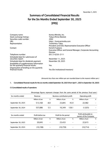 Vorschaubild Konica Minolta Halbjahresbericht 2025-h1