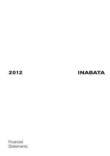 Thumbnail Inabata & Co.,Ltd. Financial Statement 2012