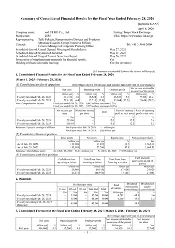 Thumbnail Adastria Financial Statement fy2026
