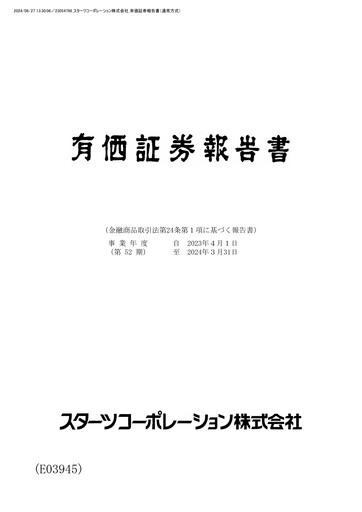 Thumbnail Starts Corporation Annual Report fy2023