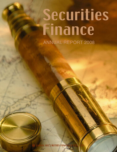 Thumbnail Japan Securities Finance Annual Report 2008