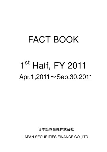 Thumbnail Japan Securities Finance Half-year Report 2011-h1
