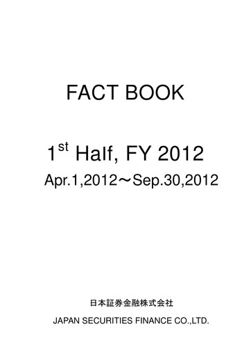 Thumbnail Japan Securities Finance Half-year Report 2012-h1