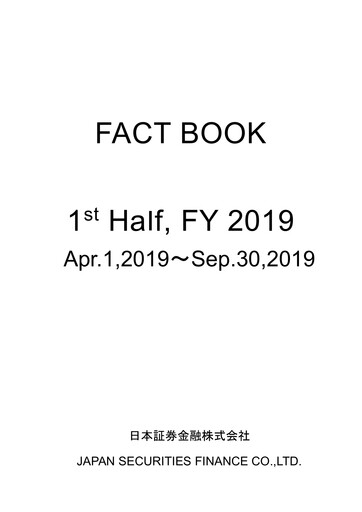 Thumbnail Japan Securities Finance Half-year Report 2019-h1