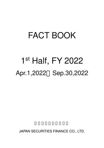 Thumbnail Japan Securities Finance Half-year Report 2022-h1