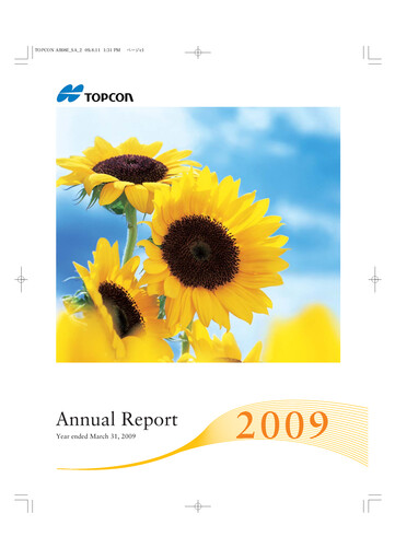 Thumbnail Topcon Corporation Annual Report 2009