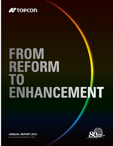 Thumbnail Topcon Corporation Annual Report 2012