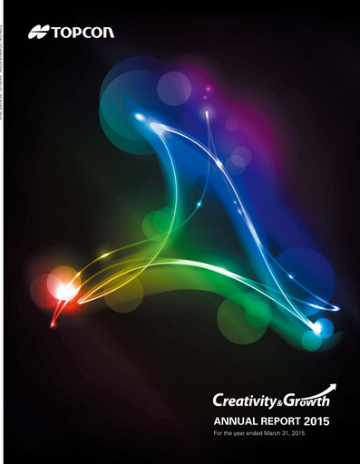Thumbnail Topcon Corporation Annual Report 2015
