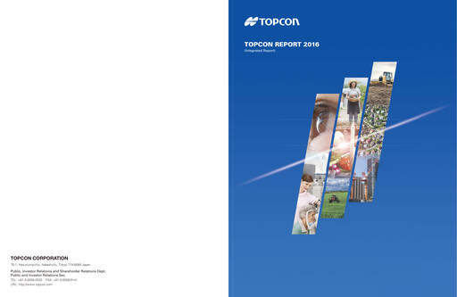 Thumbnail Topcon Corporation Annual Report 2016