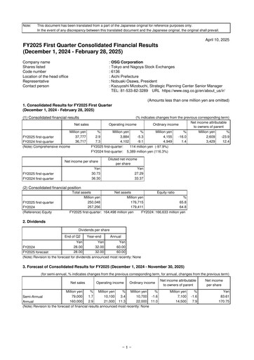 Thumbnail OSG Corporation Quarterly Report 2025-q1