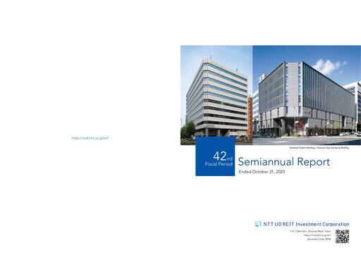 Thumbnail NTT UD REIT Investment Corporation Half-year Report 2023-h2