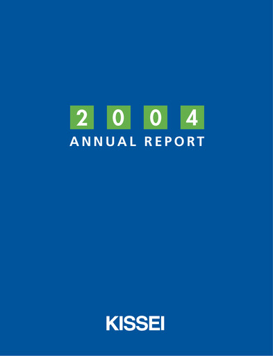 Vorschaubild Kissei Pharmaceutical Jahresbericht 2004