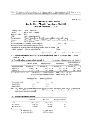 Vorschaubild Orient Corporation Quartalsbericht 2023-q1