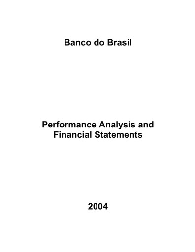 Thumbnail Banco do Brasil
 Financial Statement 2004