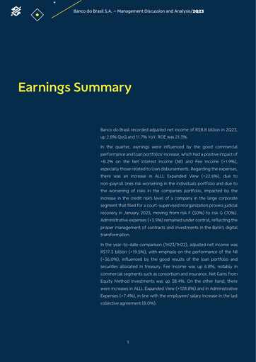 Thumbnail Banco do Brasil
 Quarterly Report 2023-q2