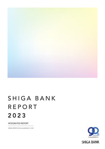 Thumbnail The Shiga Bank Annual Report 2023