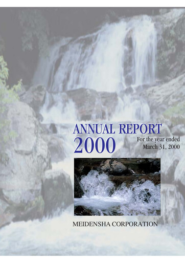 Vorschaubild Meidensha Corporation Jahresbericht 2000
