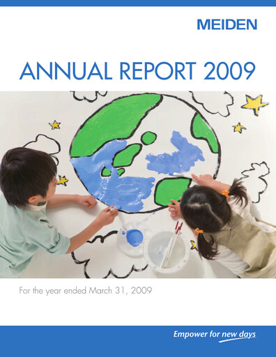 Vorschaubild Meidensha Corporation Jahresbericht 2009