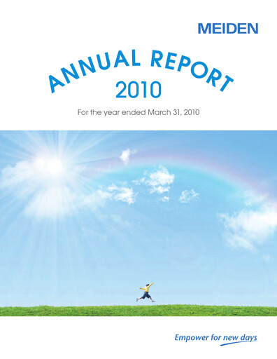 Vorschaubild Meidensha Corporation Jahresbericht 2010