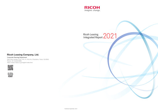 Thumbnail Ricoh Leasing Company Annual Report 2021