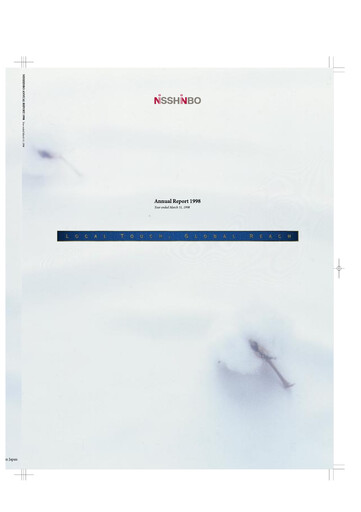 Thumbnail Nisshinbo Holdings Annual Report 1998