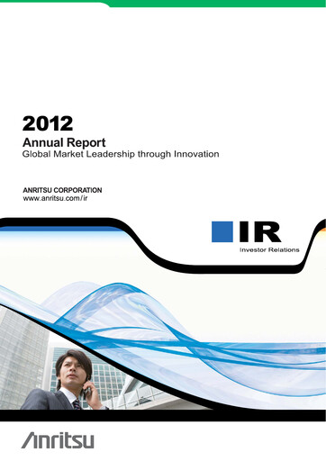 Thumbnail Anritsu Corporation Annual Report 2012