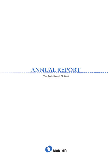 Thumbnail Makino Milling Machine Annual Report fy2014