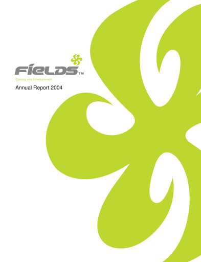 Thumbnail Tsuburaya Fields Holdings Annual Report 2004