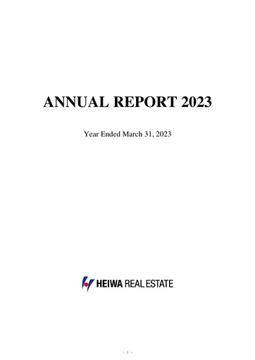 Thumbnail Heiwa Real Estate Annual Report 2023